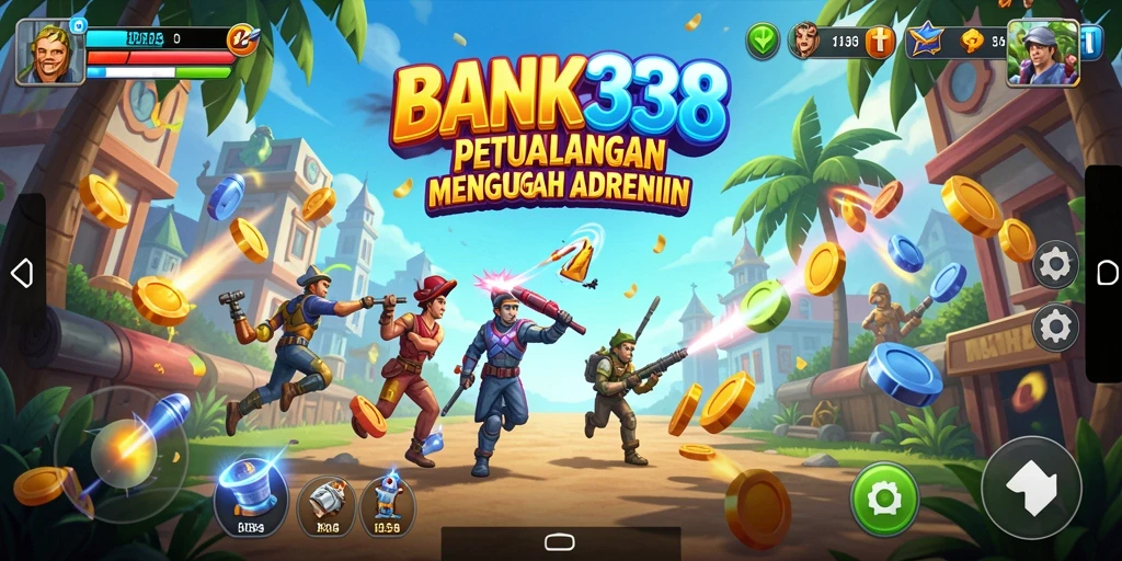 Tampilan gameplay seru dari BANK338 yang penuh tantangan Arcade.