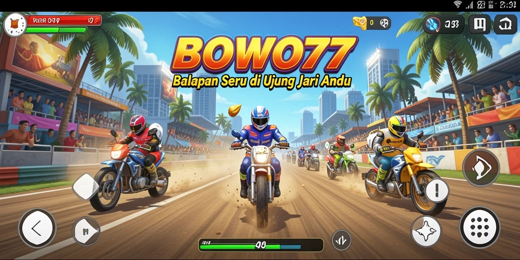 Tampilan gameplay BOWO77 yang menegangkan dan penuh aksi.