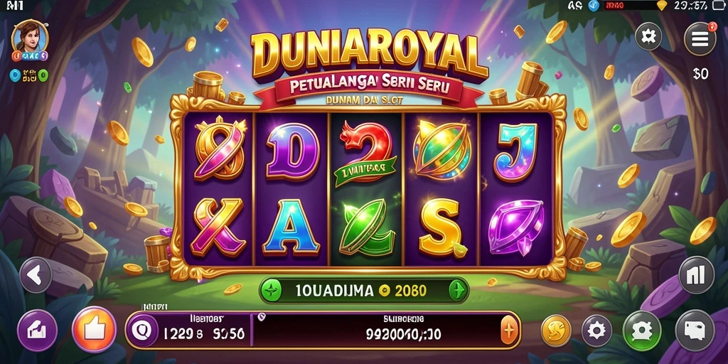 Tampilan menarik dari gameplay Slot DUNIAROYAL