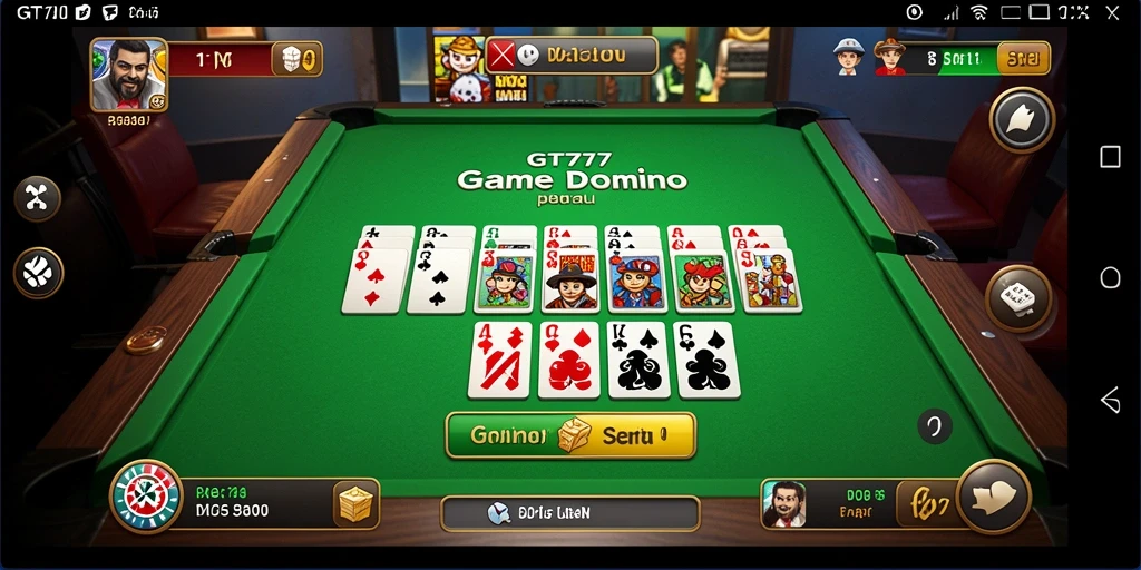 Screenshot GT777 menampilkan pemain yang sedang asyik bermain Domino.