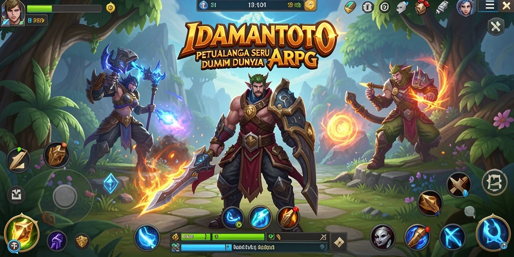 Tampilan gameplay seru dalam dunia fantasi ARPG IDAMANTOTO.