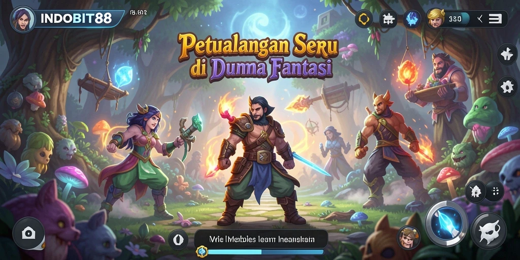 Tampilan gameplay INDOBIT88 yang memukau dan penuh petualangan.