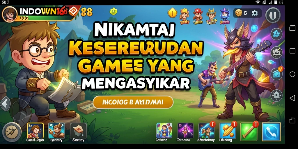 Tampilan gameplay seru dan menyenangkan dari INDOWIN168.