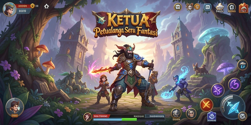 Tangkapan layar permainan petualangan KETUA yang penuh aksi.