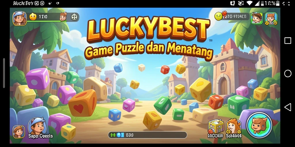 Screenshot gameplay LUCKYBEST yang menampilkan tantangan puzzle mendebarkan.