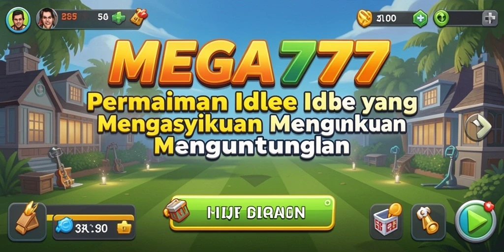 Tampilan gameplay idle yang menarik dari MEGA777.