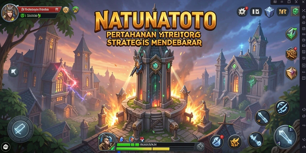 Gameplay menara pertahanan yang menegangkan dan penuh strategi.