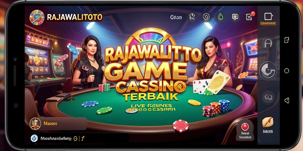 Screenshot gameplay RAJAWALITOTO menampilkan suasana Live Casino yang mendebarkan.