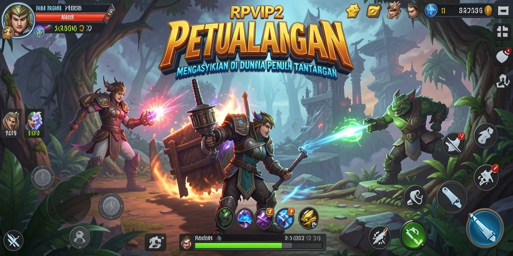 Screenshot RPVIP2 menampilkan aksi seru dalam petualangan.