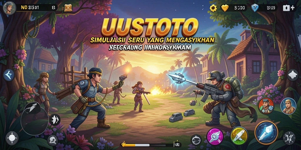 Gameplay UUSTOTO yang mengasyikkan dalam simulasi interaktif.